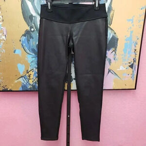 Celebrity Pink Black Faux Leather Front Leggings
